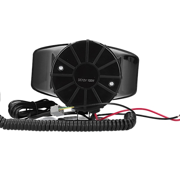 12V 100W Auton, Kuorma-auton ja Matkailuauton Torvi PA-mikrofonilla ja 7 Äänen Hätävaroitussireeni (FW)