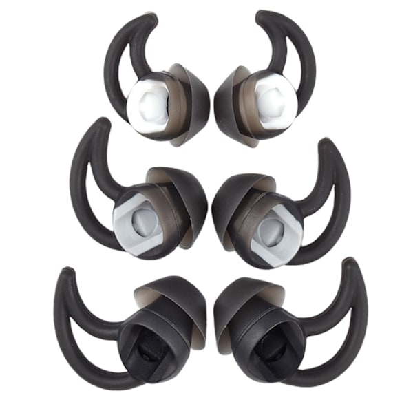 6 st hörlurar skydd mjuka flexibla hörlurar brusreducering tips för Bose Soundsport Qc30 Qc20