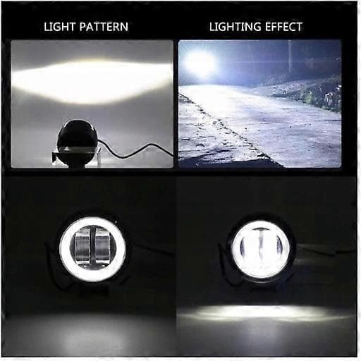 Sett med 2 X LED Ring Søk Halogen Arbeidslampe [DB] 6500 K