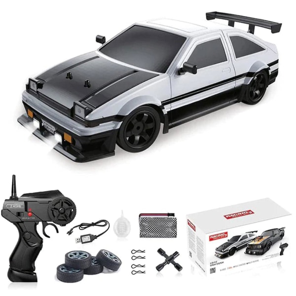 Ae86 1/16 Rc Drift Car Høyhastighets fjernkontroll Drift Car for barn og voksne [DB]