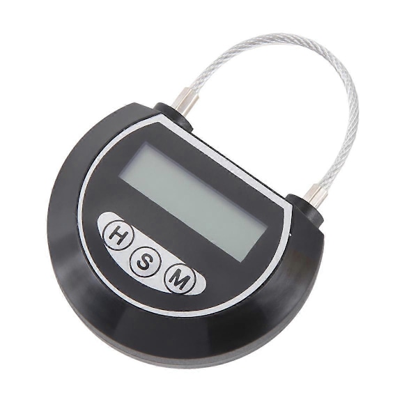 Elektronisk Tidslås Timer Låsbehållare Multifunktionell Tidslås Låda för Leksaker [DB] Black