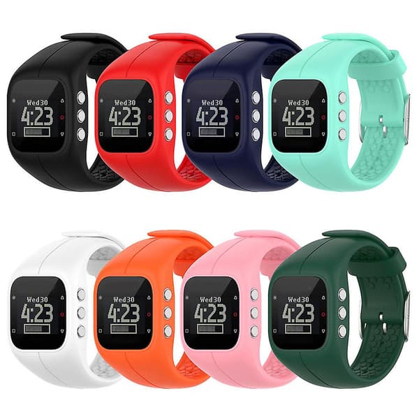 Myk silikonrem for Polar A300 DB White