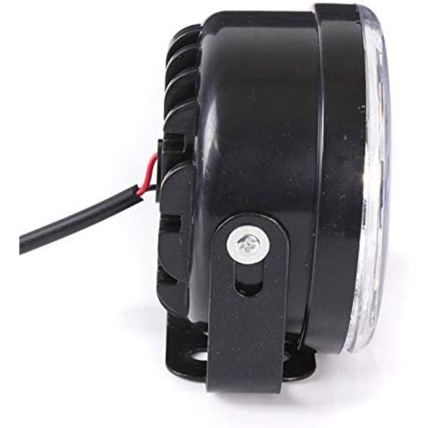 2 kpl 12V 4.5W valkoiset pyöreät päiväajovalot Auton yleiskäyttöiset pyöreät 9 LED -sumuvalot