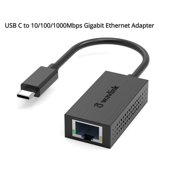 Wavlink Usb C til 2,5 g Gigabit Ethernet-adapter Type C til 2,5 nettverkskort Rj45 Lan 2,5 gbps Usb3.0-konverter for Windows Mac Os X db NWU327GC