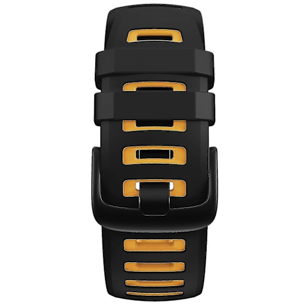 Til Garmin Instinct Silikone Urrem [DB] Black Yellow