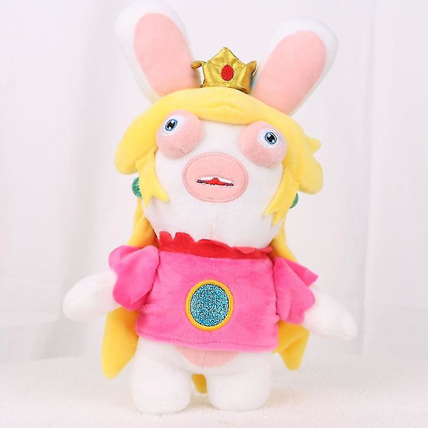 DB 30cm Rabbids Kingdom Battle Plyschleksak Spelkaraktär Rabbid Peach Luigi Mjuk Plyschdocka För Barn Flickor Pojkar Fan Hög Kvalitet Pink