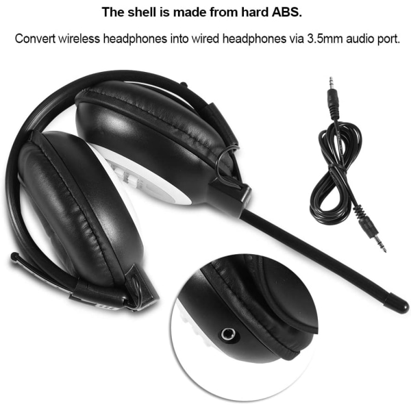 Hodetelefoner Sammenleggbare trådløse/kablede hodetelefoner