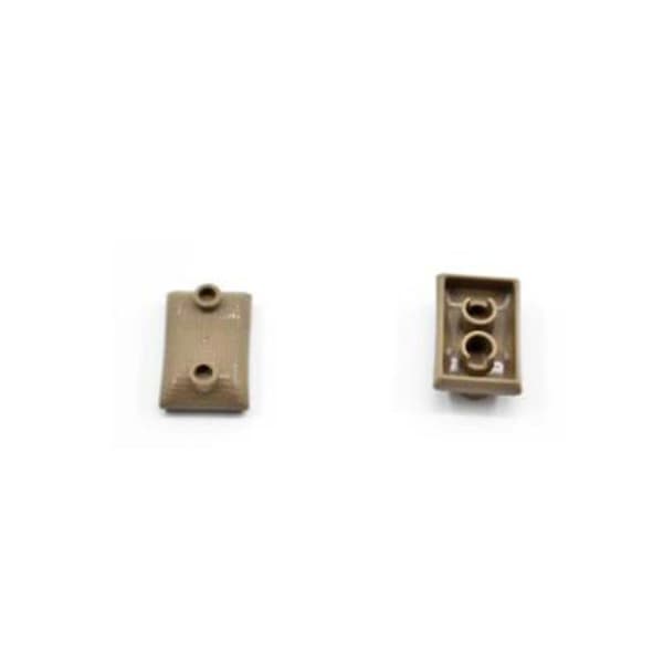 100x Sandsäckar Armésoldat Ww2 Anpassade Byggstenar Passar Db 100Pcs