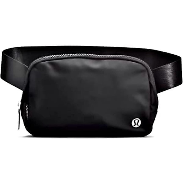 Midjeväska Fanny pack crossbody-väskor för kvinnor Överallt midjeväska (svart) db