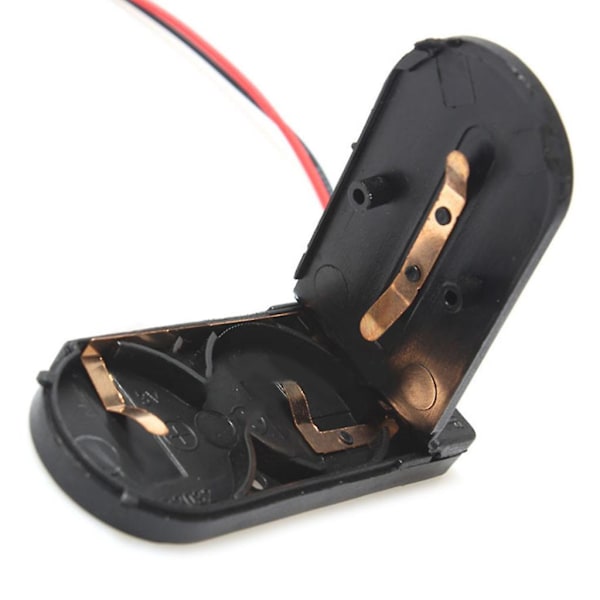 2x3V CR2032 Knappcellebatteriholder Bryter Ledningstilkoblet Sokkel for 6V DIY Batteri db