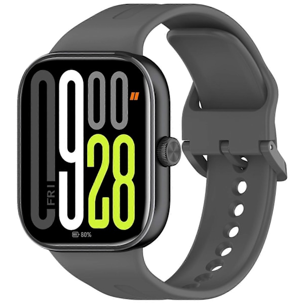 Silikonrem for Xiaomi Redmi Watch 5 Justerbart klokkebånd med farget spenne - Grønn [DB] Multicolor Dark Grey