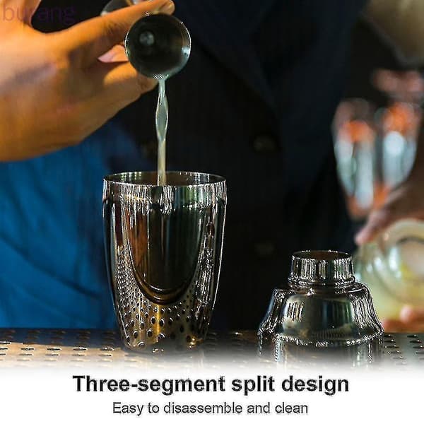 Cocktailshaker i rustfrit stål til drinks, vin og martini til bar og hjem med si [Gratis fragt]
