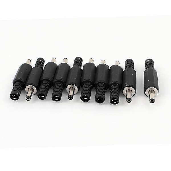 Nye reservedele 3,5 mm x 1,35 mm DC-strømstik, han-stik, 10 stk.