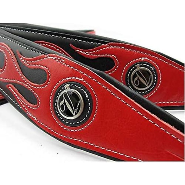 SQCLV Cool Lightning Pattern/Flame Gitarrrem  för Elektrisk Gitarr/Bas db Black