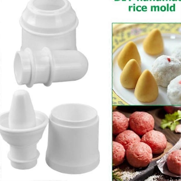 2 kpl Arancini-muotti lihapullien tekemiseen, riisipallomuotti, leivontatyökalut, keittiövälineet, keittiötarvikkeet, kodin keittiötarvikkeet [db]