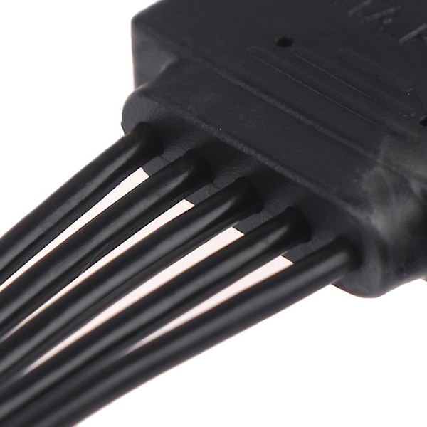 30CM SATA 15pin han til hun strømkabel hdd ssd strømforsyningskabel HFMQV [db] One Size