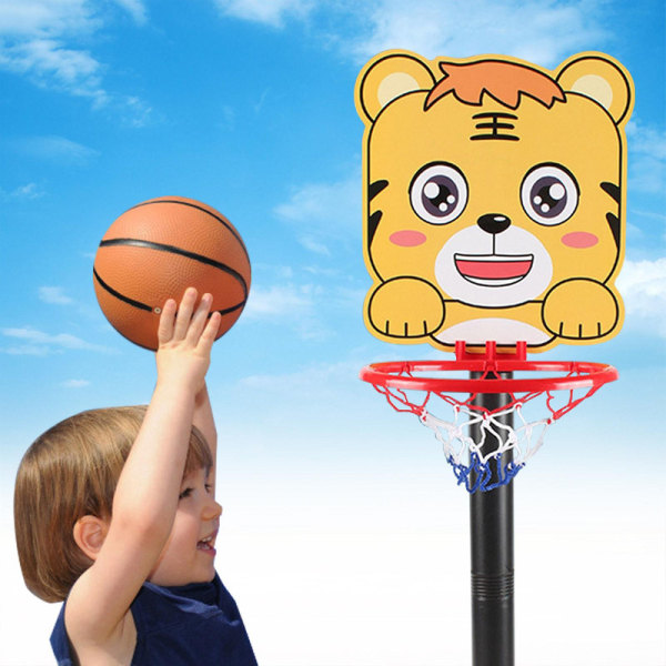Roliga leksaker basketuppsättning stativ justera höjder 39,4 tum max med basketboll inomhus utomhus för barn Db A