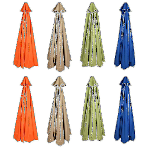 Ersättningsduk för trädgårdsparasoll, kapellöverdrag för 6/8 armars uteplatsparasoll [db] 300cm*6k Navy blue