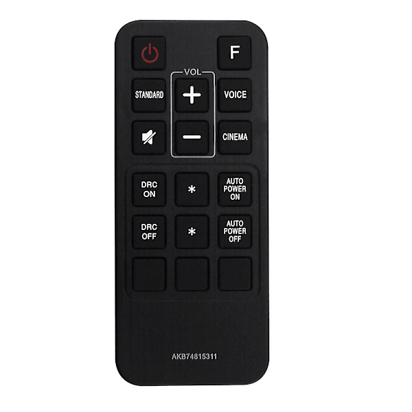 Ersättningsfjärrkontroll Akb74815311 för Lg Sound Bar Las260b Las160b Las454b 45a1-d [DB]