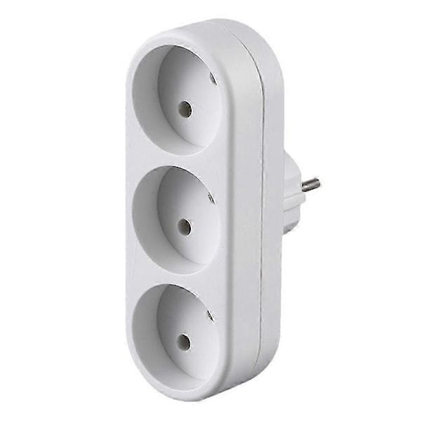 EU Jordveggkontakt Adapter Plugg Forlengelse Strømkontakt Konverter 3500W DB B31