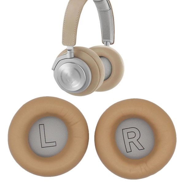 2 stk øreputer pute øretelefon saueskinn lær øreputer for Beoplay H9 H9i H7 {DB Brown