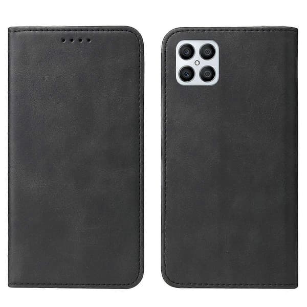 För Honor X8 Magnetisk Stängning Läder Telefonfodral [DB] Black