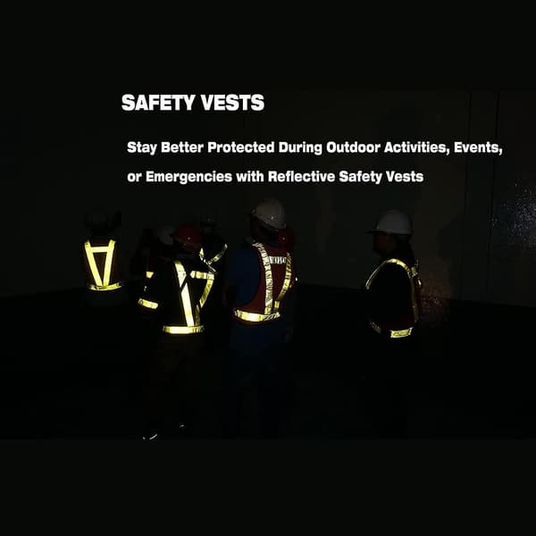 2-pack reflexvästar med hög synlighet - Justerbart bälte med hög synlighet, fluorescerande [db]