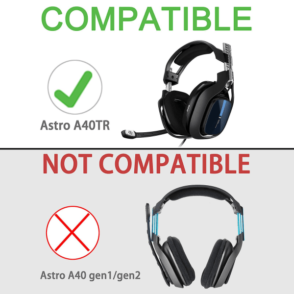 1 par øreputer erstatning for Astro A40tr hodetelefoner ermer tilbehør [DB] Football network