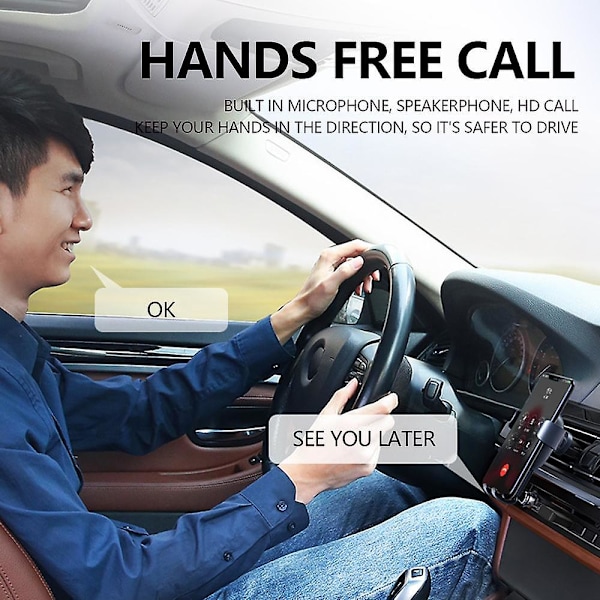Mini Auto Bluetooth 5.1 FM01 Lähetin Vastaanotin Auton Langaton Audioadapteri Auton FM-radiolle Handsfree-puhelut USB-virta Autosarja [db]