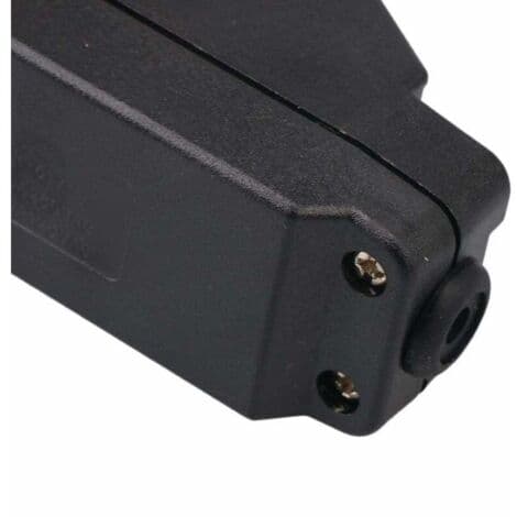 IP65 Knap Inline Ledningsafbryder Vandtæt Sort Tænd/Sluk-afbryder 30A 220V[DB] Black / Silver