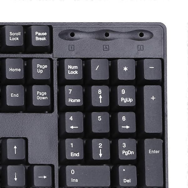Russisk Tastatur Udskiftning Sort Baggrund med Hvide Bogstaver til Computer [Db] Red