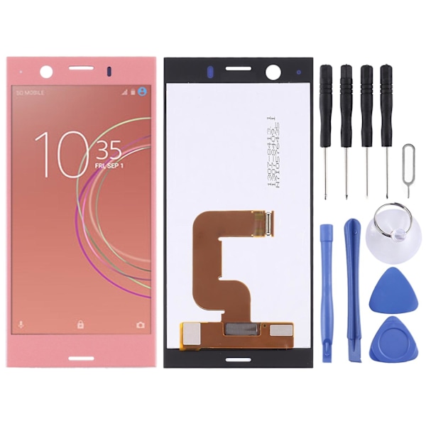 OEM LCD-skærm til Sony Xperia XZ1 Compact med digitaliseringsenhed, fuld samling (sort) [DB] Red