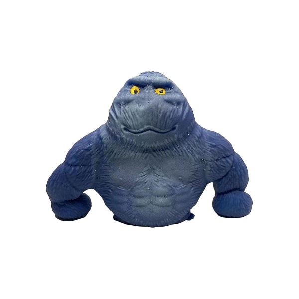 Simulering Squish Stretchy Spongy Squishy Monkey Gorilla Stress Relief Toy Vent Doll [DB] 12*12 Blue