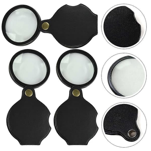 Vikbar förstoringsglas Bärbart förstoringsglas för hemmabruk 3-delat set[DB]