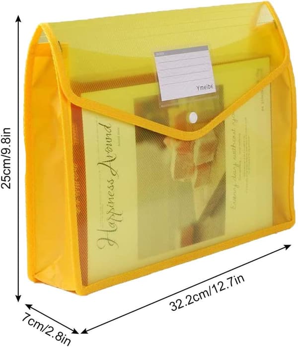 A4 Plastficka - 5 st Plastmapp A4 Popper Plånbok Mapp Mappficka Kuvert Med Snäpp