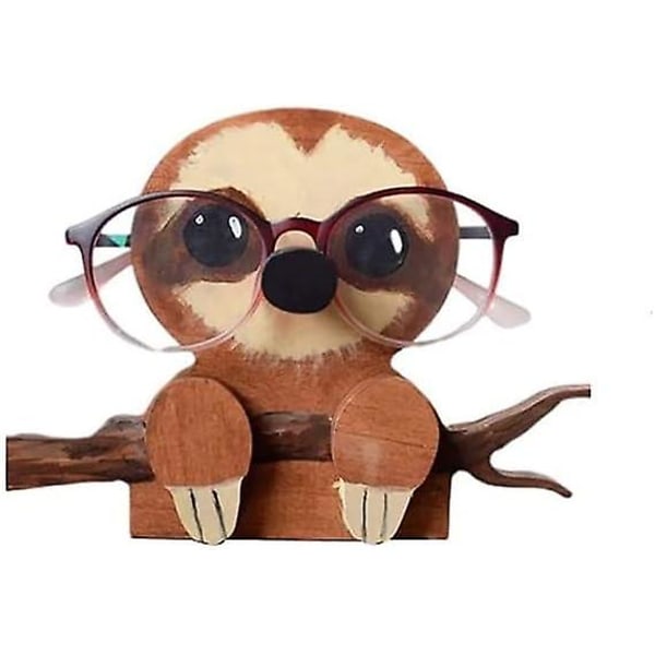Glasögonhållare i trä, Glasögonställ i djurform, glasögonställ i 3d träpussel, ställ för solglasögon för skrivbordstillbehör