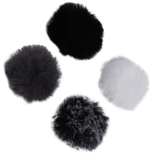 8pcs Universal Lavalier Microphone Furry Windscreen Fur Windshield Wind Muff For Lapel Lavalier Mic DB