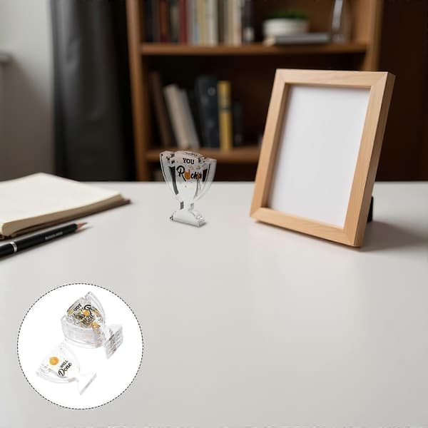 Anställdas erkännande troféer minitrofépriser dekoration motivation rektangulär form 6 st