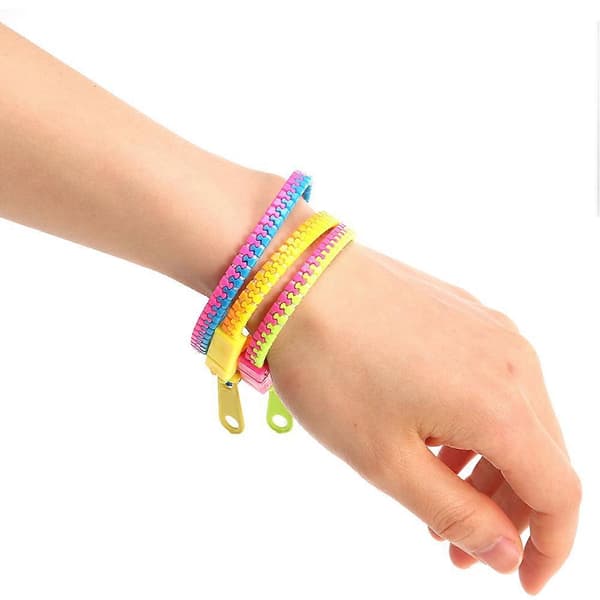 Mode Dragkedja Armband Förbättringsleksak för Barnkalas 50 st[DB]