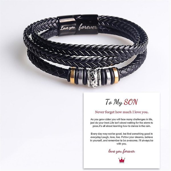 Justerbart armband för män, "Älskar dig för alltid", till manliga gåvor {Db} to husband