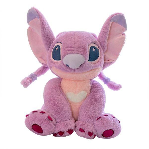Lilo & Stitch Bean Plush Angel Leksak Fylld Djur Alien Dockleksak För Fans Barn Present [DB] 12 Inches