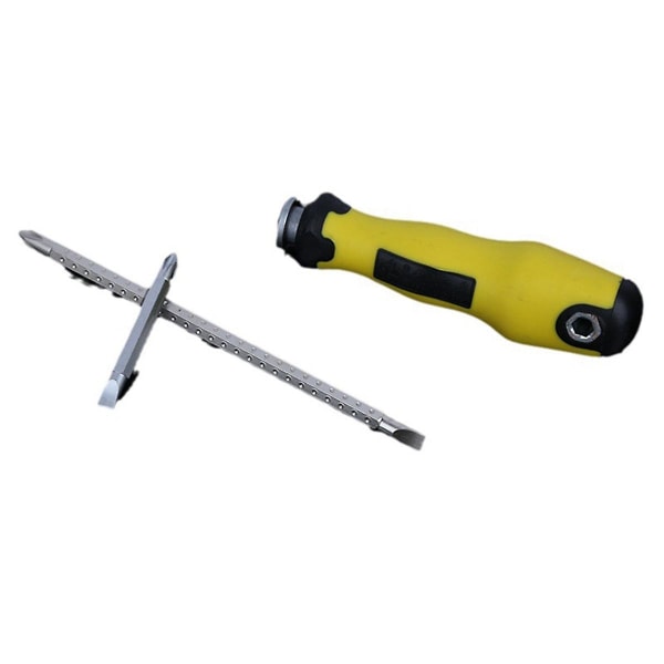 Skrutrekker Bit Set Magnetisk Skrutrekker Håndverktøy Fire Retractable Skrutrekker Avtakbar Skrutrekker