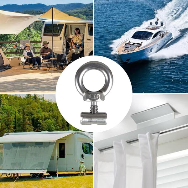 Markisrälsstoppare för husbil, lyftöglemutterfäste multifunktionell ändstoppare bärbar stil, för husvagn, husbil, campervan, tält, markiser[DB]