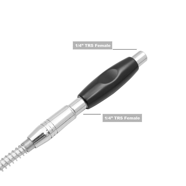 2 stk. 6,35 mm 1/4 tommer hun til 6,35 mm 1/4 tommer hun stik mono lydkobling adapter lige igennem