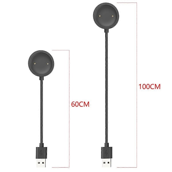 USB Snabbladdningskabel Laddare Strömförsörjningsfäste-Adapter för Mibro Watch A1 [db] 100cm