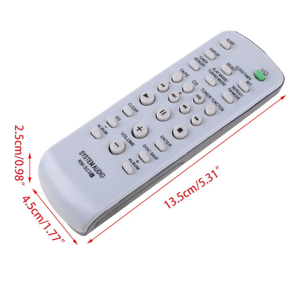 Fjernkontroll for Rm-sc55 Mhc-rg222 Mhc-rg221 Mhc-rg222 Audio System [DB]