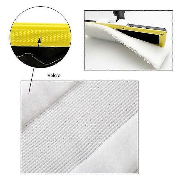 10 kpl Höyrymoppiliina Karcher Easyfix SC2 SC3 SC4 Höyrypuhdistimeen - Hyvä [DB]