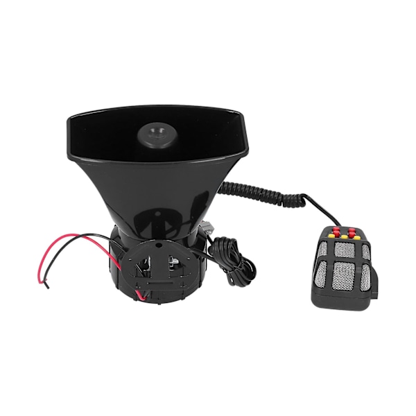 12V 100W Auton, Kuorma-auton ja Matkailuauton Torvi PA-mikrofonilla ja 7 Äänen Hätävaroitussireeni (FW)