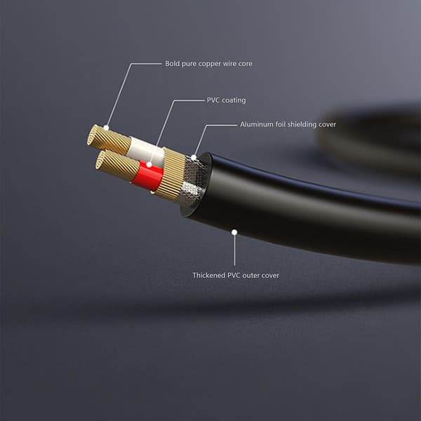 Gitarledning 6.35mm Mono Jack til Jack / Instrumentkabel / Patchledning {Db)