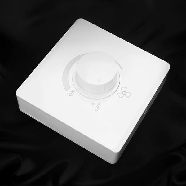 86 Type Takvifte Justering Trinnløs Hastighetskontroller Veggbryter 220V 10A Db white